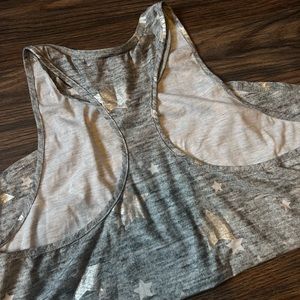 There foil star racerback